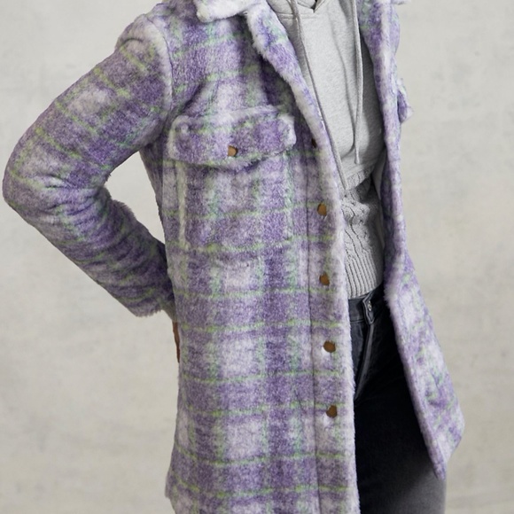 Anthropologie Donna Plaid Shirt Jacket - Picture 5 of 5